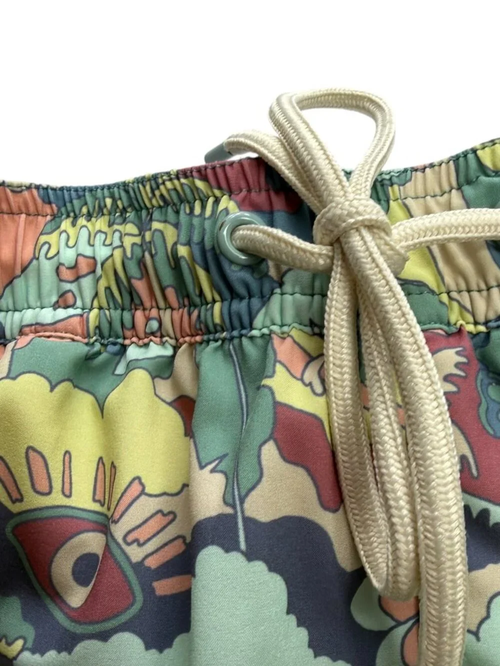 Men's Swim Trunk Shorts, Marine Layer 4-Way Stretch, Large.  Drawstring Elastic